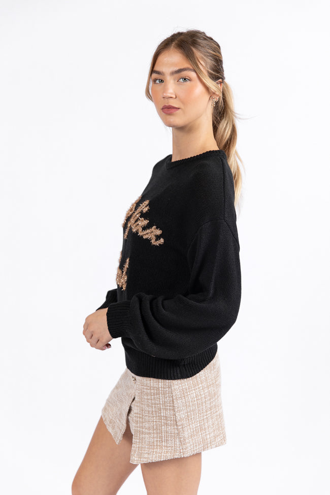 Pop Fizz Clink Black Sweater