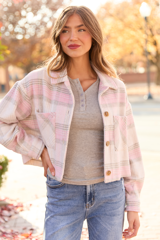 Gretchen Pink Plaid Jacket