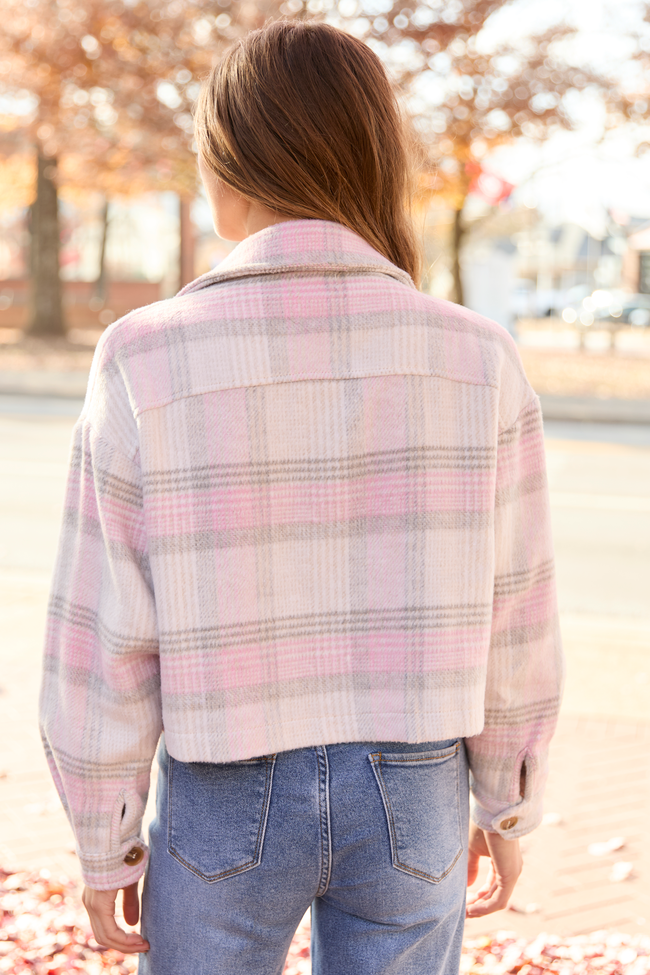 Gretchen Pink Plaid Jacket